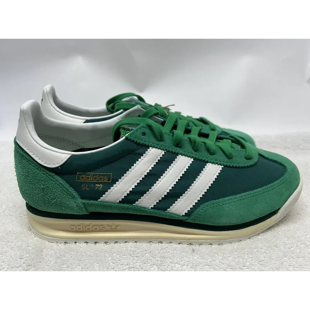 Adidas Mens Size 8 W's 9.5 Green/Core White/Collegiate Green SL 72 RS Shoes